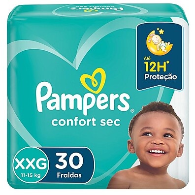Pampers Confort Sec Mega XXG: Noites Secas e Confortáveis!