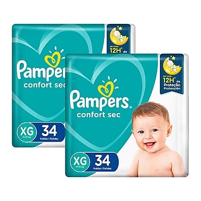 Pampers Confort Sec XG: Noites Secas e Confortáveis!
