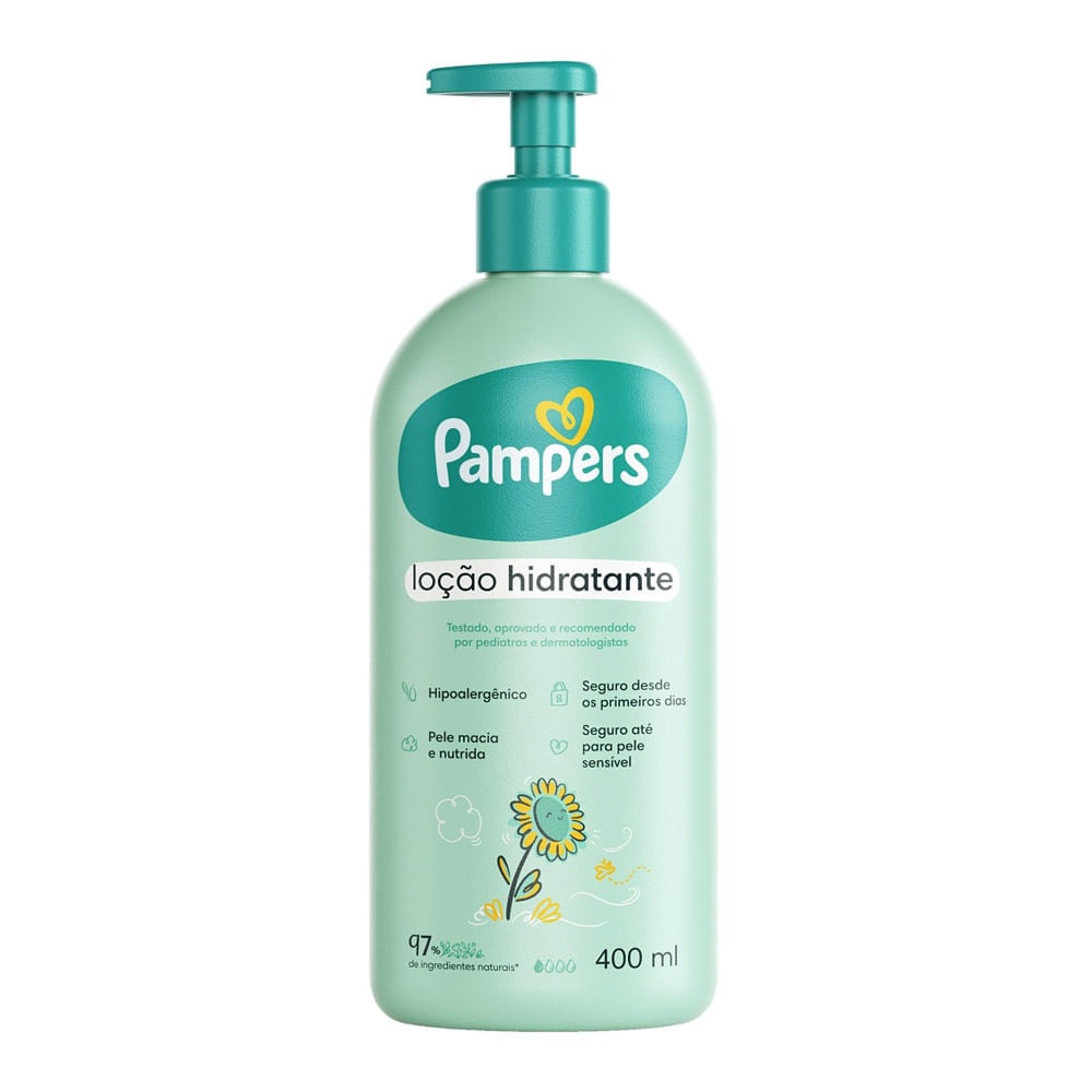 Pampers Girassol: Hidratação Suave para a Pele do Bebê