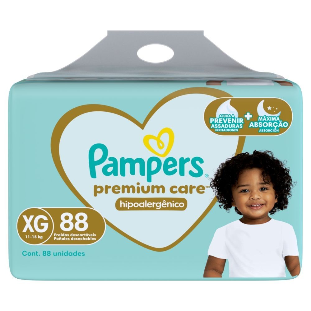 Pampers Premium Care XG: Proteção Hipoalergênica