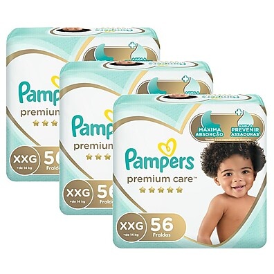 Pampers Premium Care XXG: Até 12h de Sono Seco!