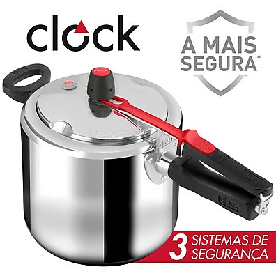 Panela de Pressão Clock+: Segurança e Rapidez!