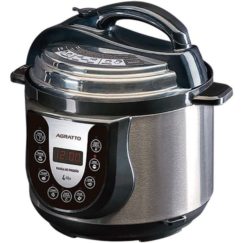 Panela de Pressão Eletrônica Agratto 127V: Cozinhe com Segurança e Rapidez