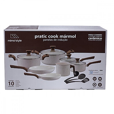 Panela Pratic Cook Mármol: Cozinhe com Estilo!