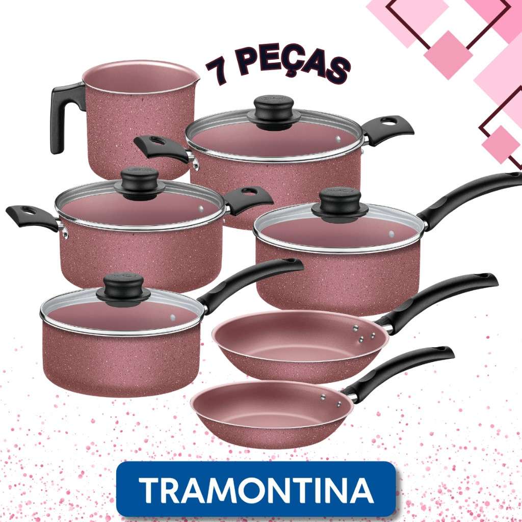 Panela Tramontina Turim Rosa: Cozinhe com Estilo!