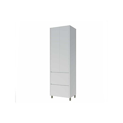 Paneleiro Rainha 70cm Branco - 2 Portas e 2 Gavetas