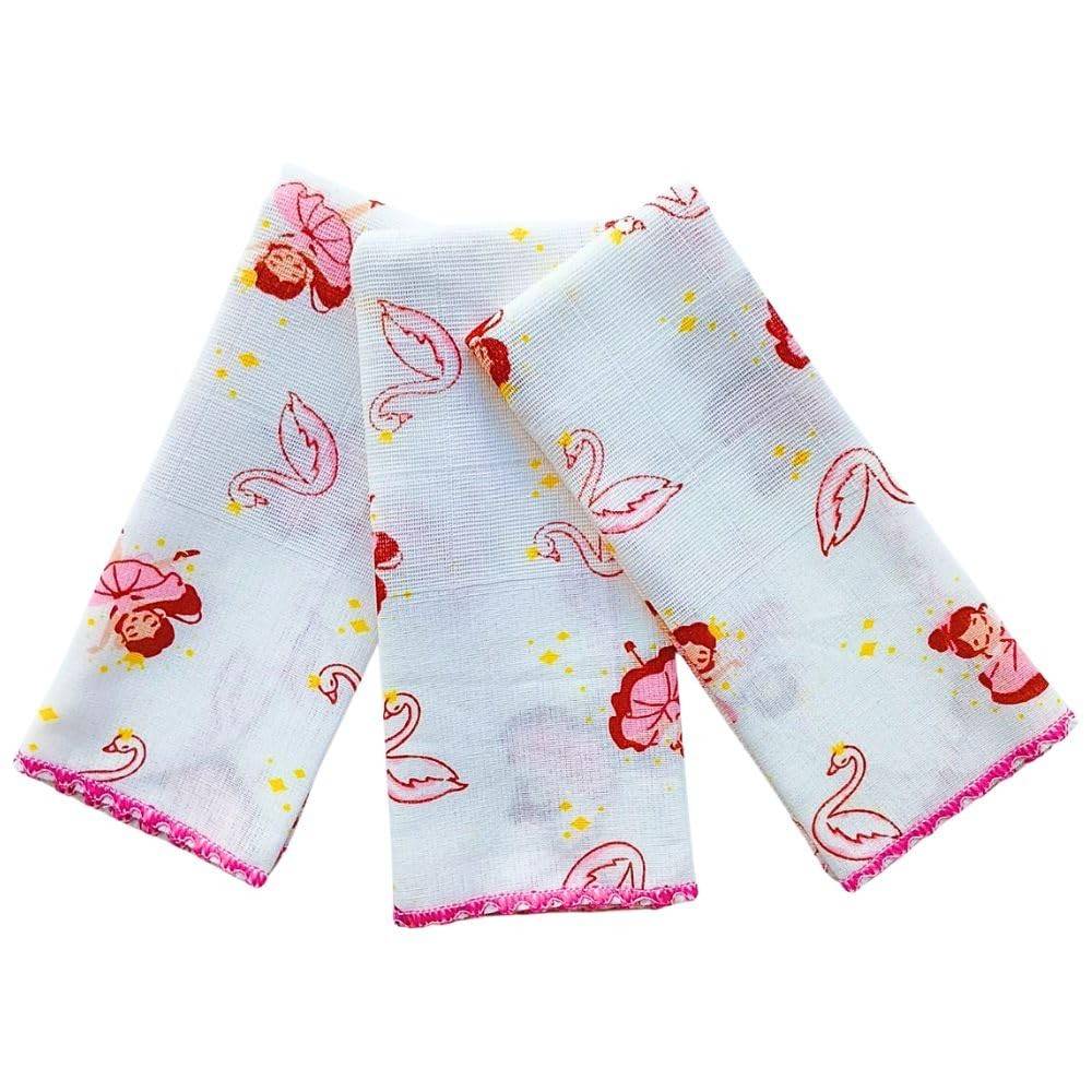 Paninho de Boca 100% Algodão - Fralda Macia e Absorvente para Bebê (3 Unidades)