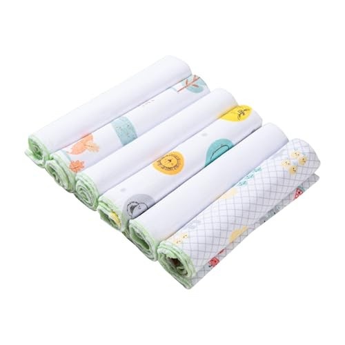Kit 6 Paninhos de Boca Papi 30x30cm – Macios, Absorventes e Ideais para Bebês