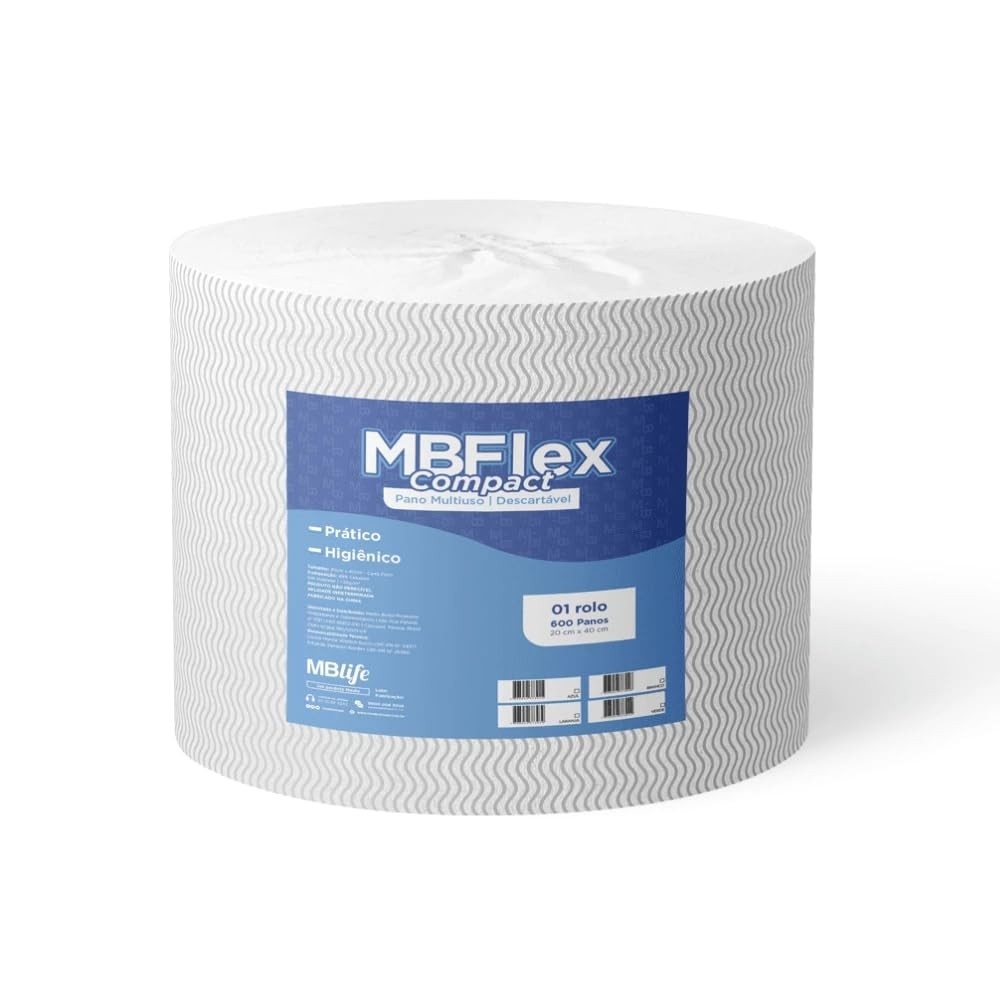 Pano Multiuso Perfex 600 Unidades 20x40cm - Alta Absorção e Resistência para Limpeza Profissional e Doméstica