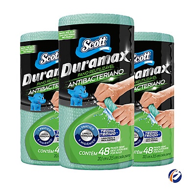 Panos Antibacterianos Duramax: Limpeza Profunda e Reutilizável