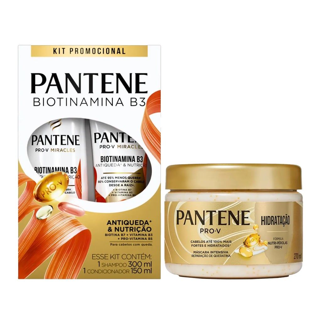 Pantene Biotinamina: Kit Crescimento & Força