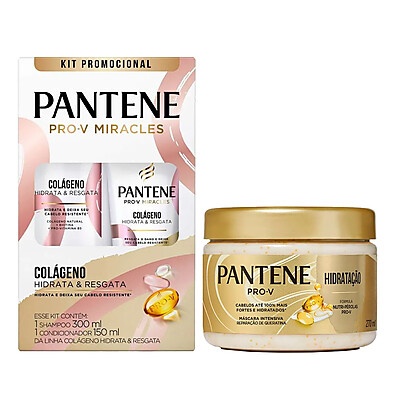 Pantene Colágeno: Kit Cabelos Fortes e Hidratados
