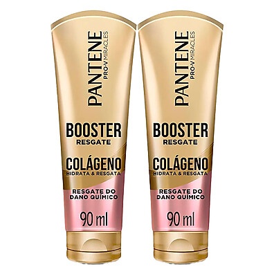Pantene Resgate: Kit Booster Colágeno para Cabelos Danificados
