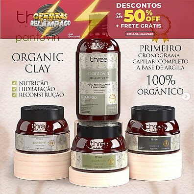 Pantovin Cronograma Capilar: Argilas + Shampoo 500ml