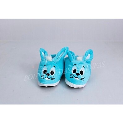 Pantufa Sansão Coelho Azul: Conforto e Estilo!