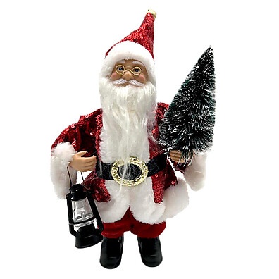Papai Noel 22cm Cazza: Decore e Encante!
