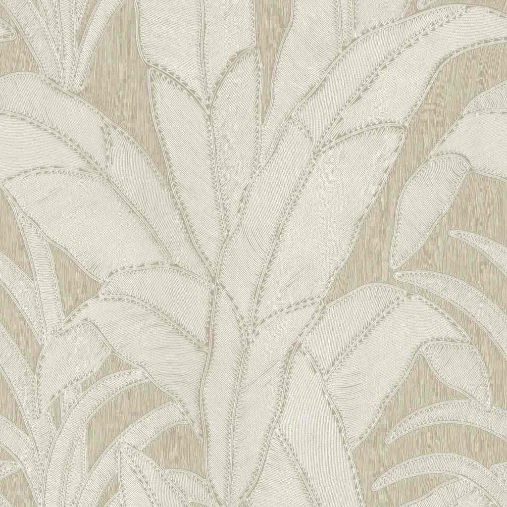 Papel de Parede Adesivo Linho Palmeira Bege: Decoração Fácil e Elegante