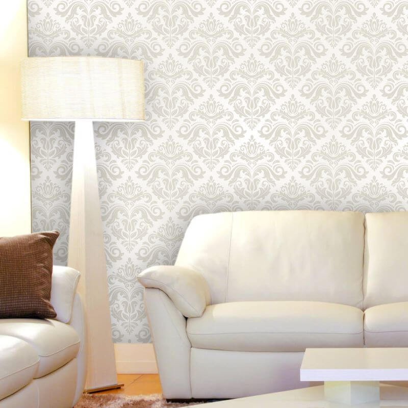 Papel de Parede Arabescos Bege: Elegância e Facilidade