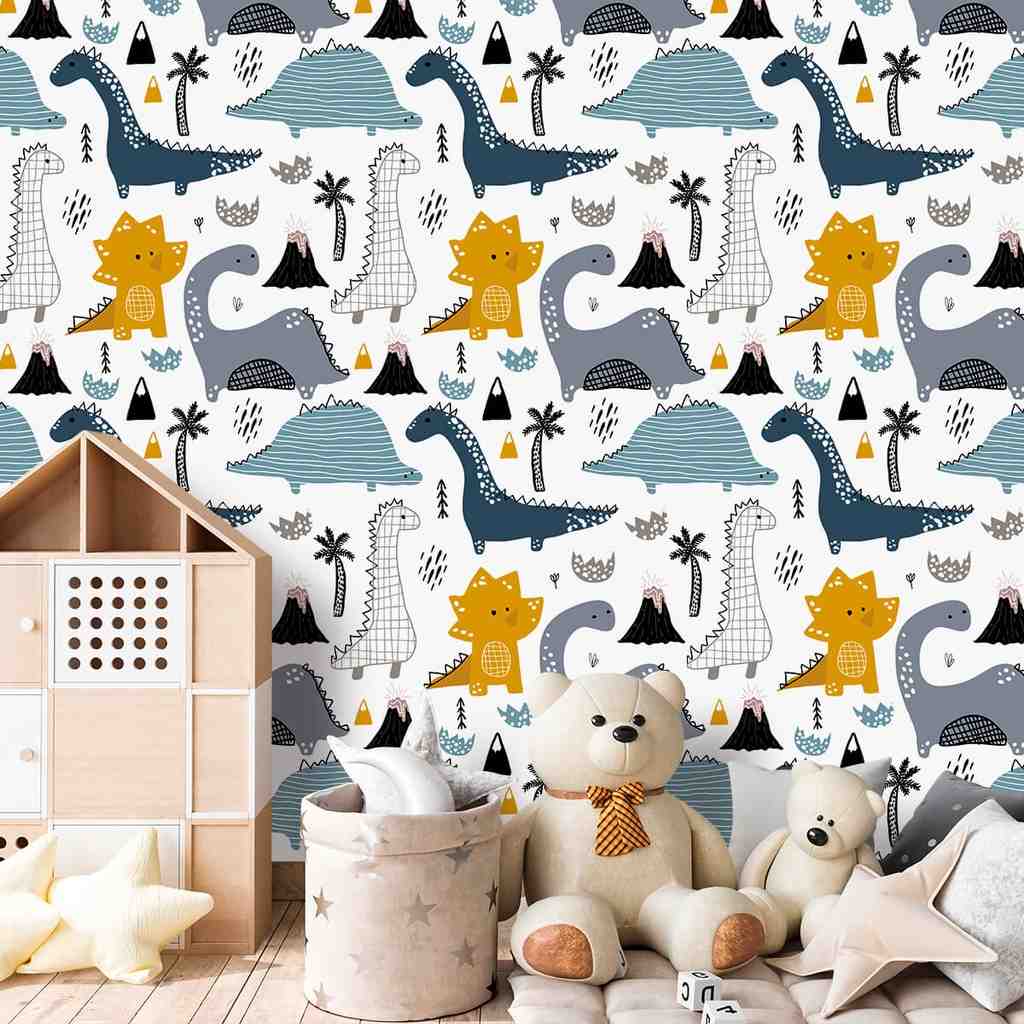 Papel de Parede Baby Dinos: Decore com Fofura!