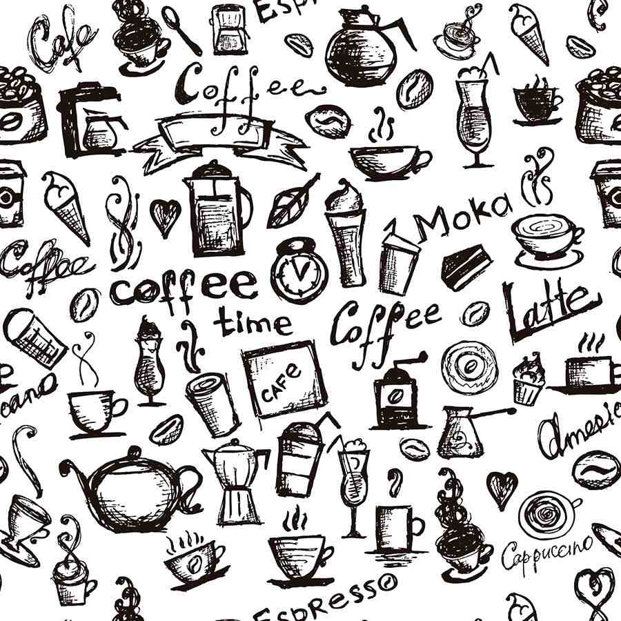 Papel de Parede Cozinha: Café Branco Lavável 2,50m