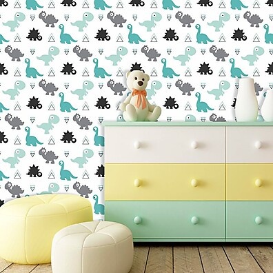 Papel de Parede Dinossauros Baby: Decore com Fofura!