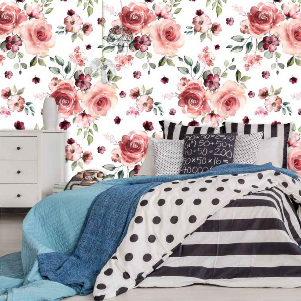 Papel de Parede Floral Justine: Transforme Sua Casa com Estilo