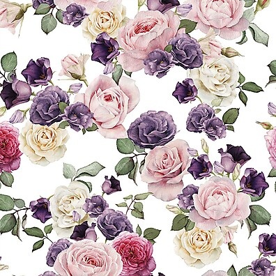Papel de Parede Floral Rosa e Roxo: Transforme seu Espaço!