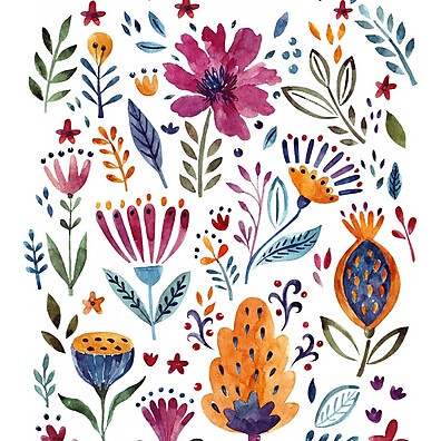 Papel de Parede Flores Abstratas: Decore Fácil!