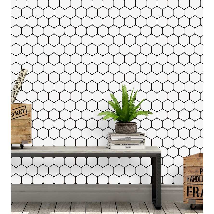 Papel de Parede Hexágono: Renove com Estilo!