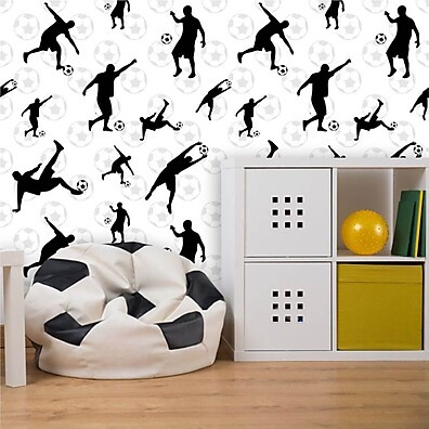 Papel de Parede Jogadores de Futebol – Decoração Moderna para Quartos