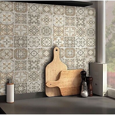 Papel de Parede Ladrilho Bege: Cozinha e Mais!
