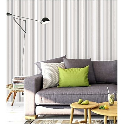 Papel de Parede Listrado: Elegância em Tons Neutros