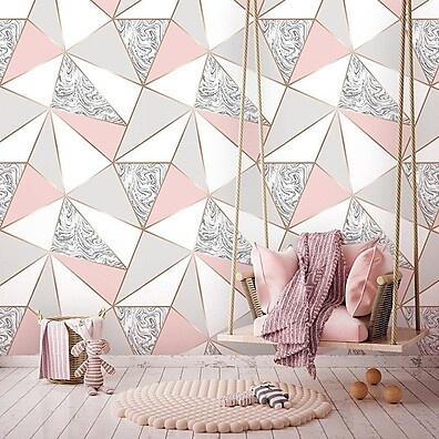 Papel de Parede Mármore Rose Gold: Elegância Fácil