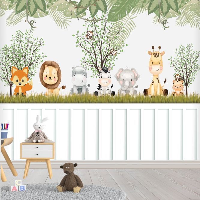 Papel de Parede Safari Bebê: Magia Adesiva!