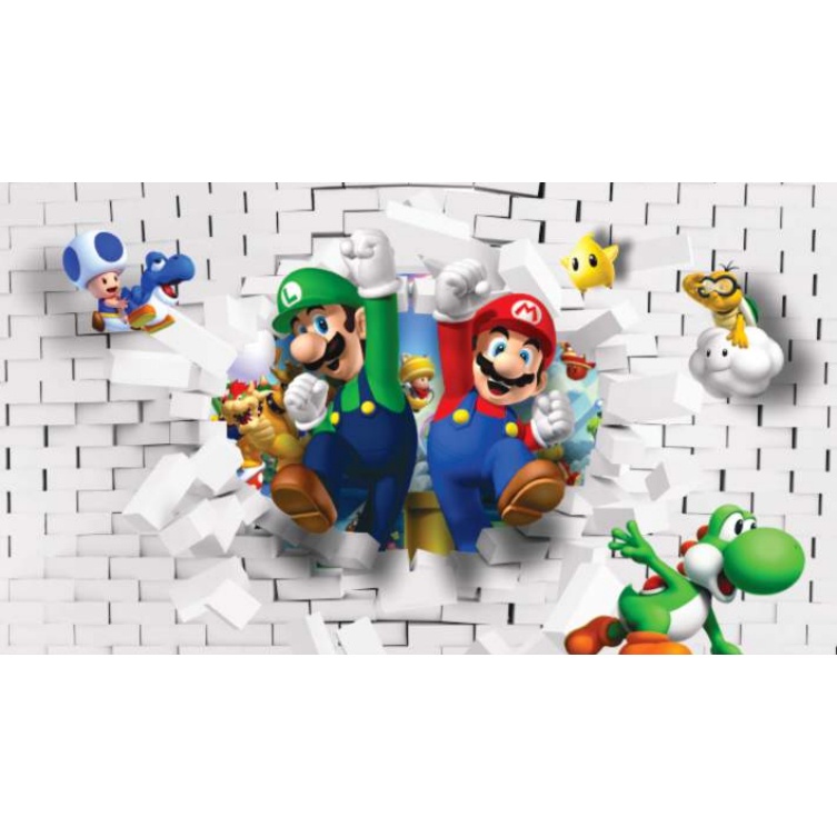 Papel de Parede Super Mario: Transforme Sua Parede em Tijolos Instantaneamente