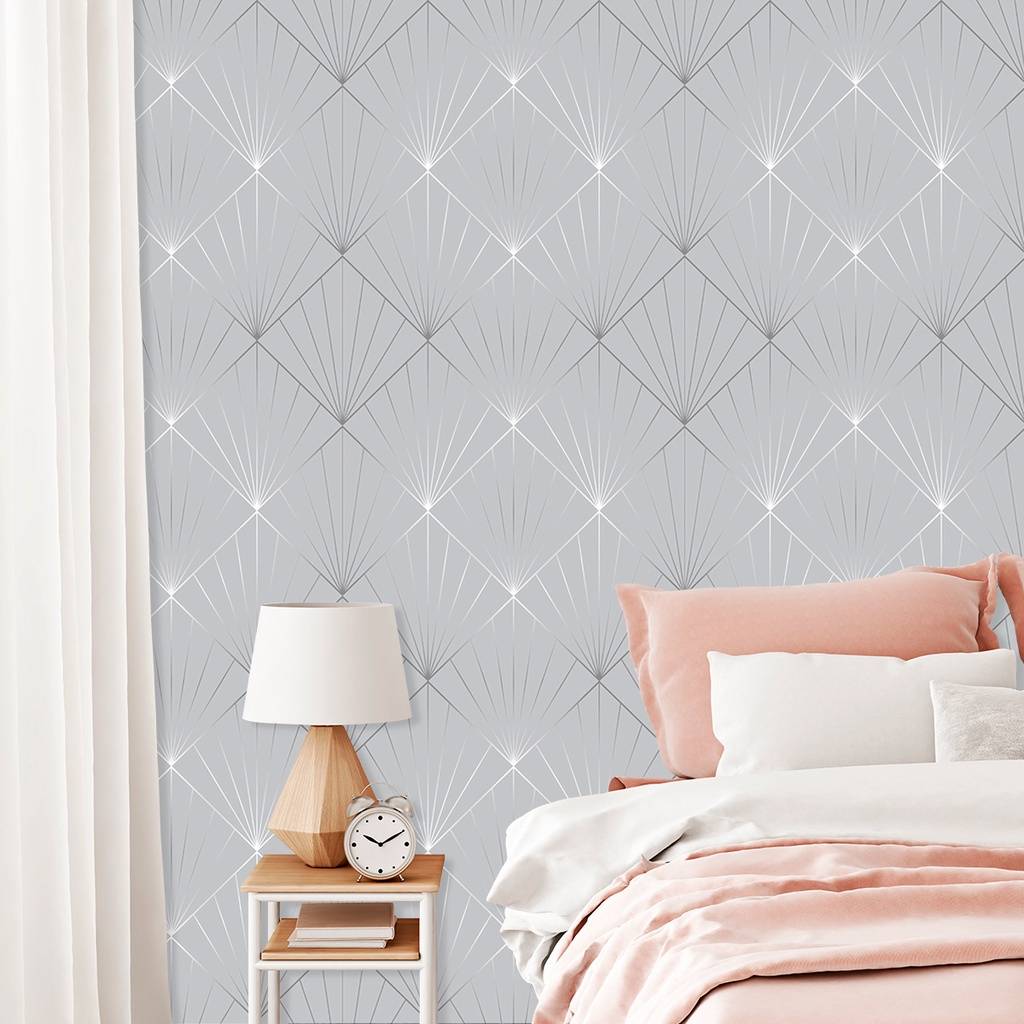 Papel de Parede Triângulos Cinza: Decore com Estilo!