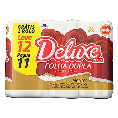 Papel Higiênico Deluxe Folha Dupla: 12 Pague 11 com Qualidade Premium