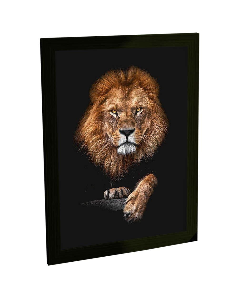 Quadro Decorativo A3 Leão de Judá Jesus Cristo - Impressão Premium em Papel Fotográfico