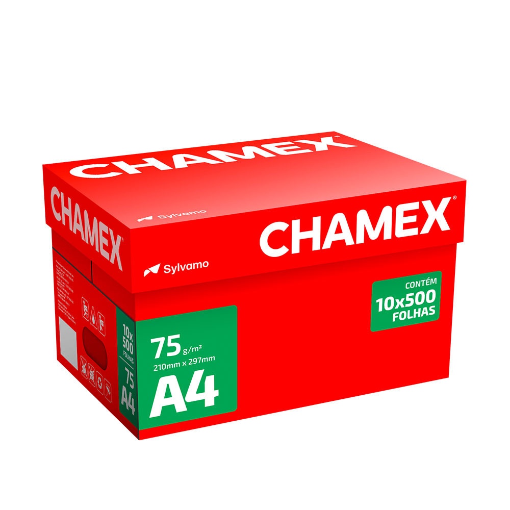 Papel Sulfite A4 Chamex: 5000 Folhas para Impressões Impecáveis