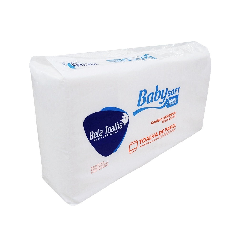 Papel Toalha Interfolha Baby: 1000 Folhas Laranja