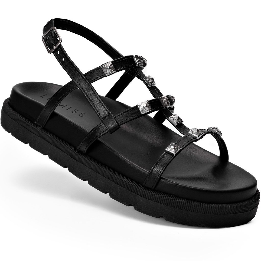 Papete Lumiss Spike: Conforto e Estilo em Preto