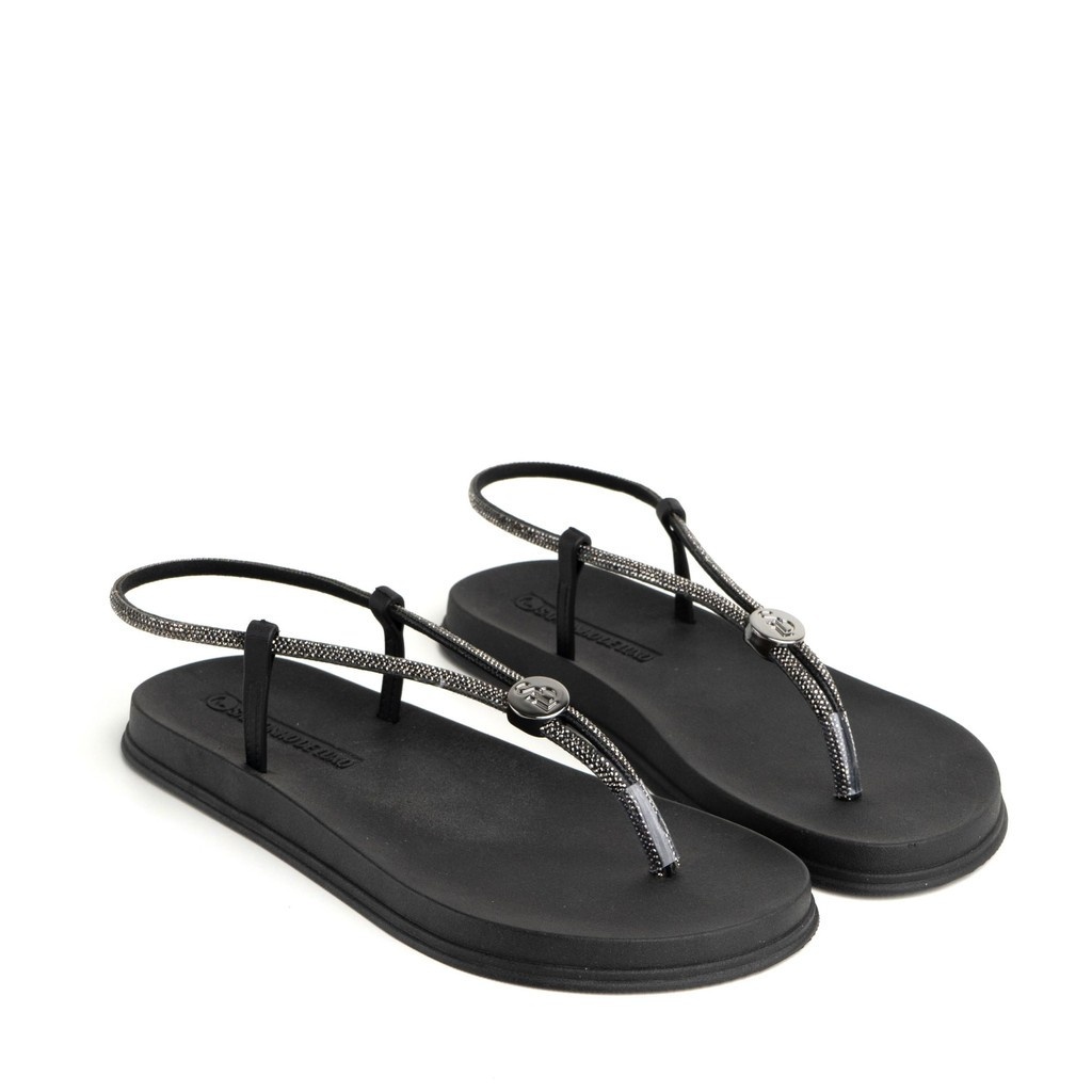 Papete Preto com Cristais: Conforto e Estilo!