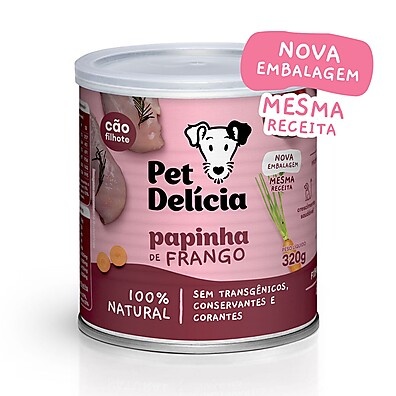 Papinha de Frango Pet Delícia: Nutrição Ideal para Filhotes