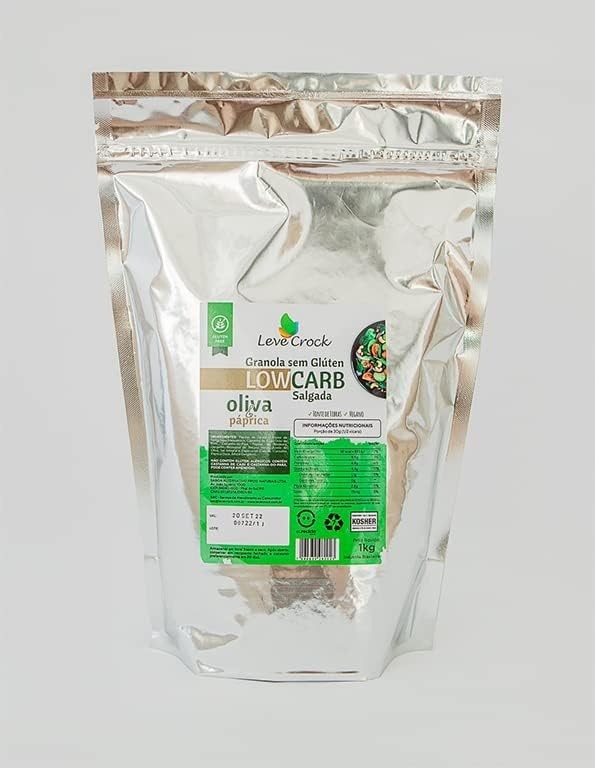 Granola sem glúten Leve Croc low carb Oliva e Páprica 1kg