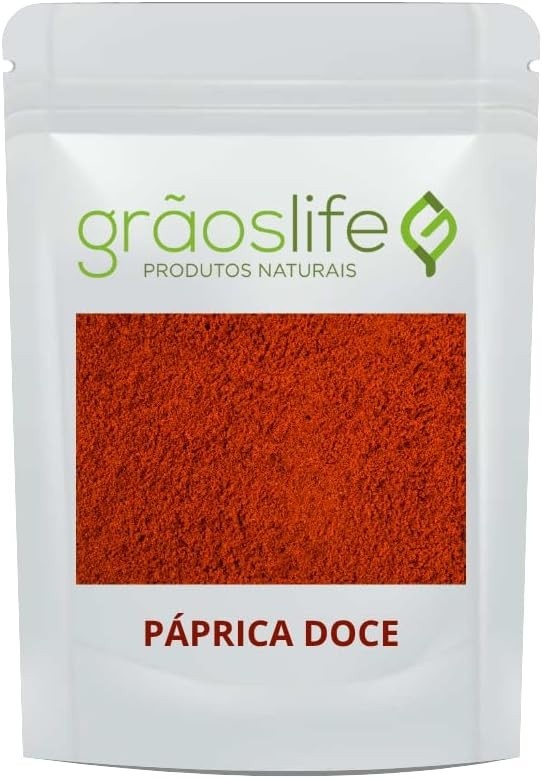 Páprica Doce 100% Pura 500gr - Grãos Life