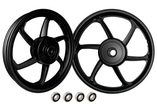Par de Rodas Liga Leve 6 Palitos Honda Biz 100 (1998-2005) com Rolamentos - Estilo e Performance!