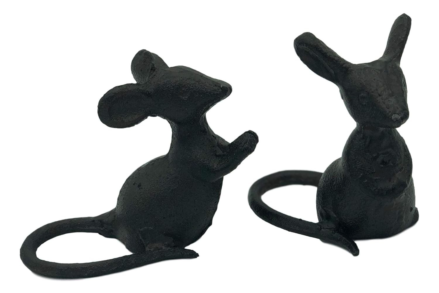 Park Hill Collection - Par de Ratos de Ferro Fundido Decorativos para Mesa e Queijos
