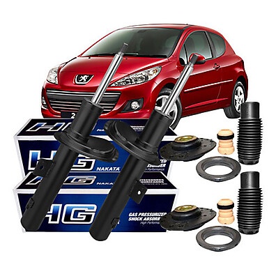 Par Amortecedor Dianteiro Peugeot 207 Nakata – Kit Completo