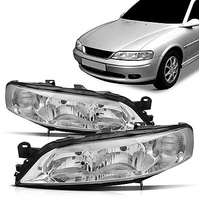 Par Farol Vectra 2000-2005 Foco Duplo Cromado – Segurança e Estilo