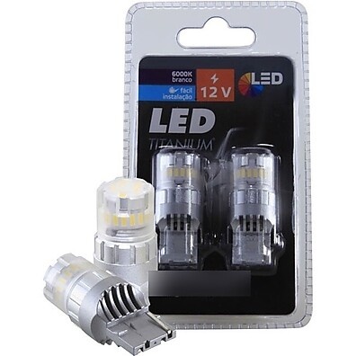 Par Lâmpada LED Titanium T20 7440 - Iluminação Intensa e Durável